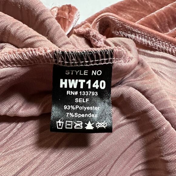 POL Crewneck Oversized Drop Shoulder Velvet Top Size Medium Lagenlook Bohemian - Picture 7 of 7